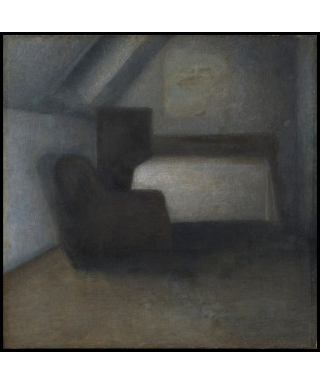 Attic Room with a Table and Chair