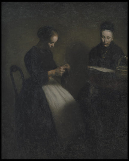 Evening in the Drawing Room. The Artist's Mother and Wife