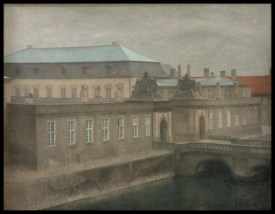 View of Christiansborg Palace. Late Autumn