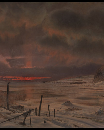 A Winter's Evening by a Danish Fiord