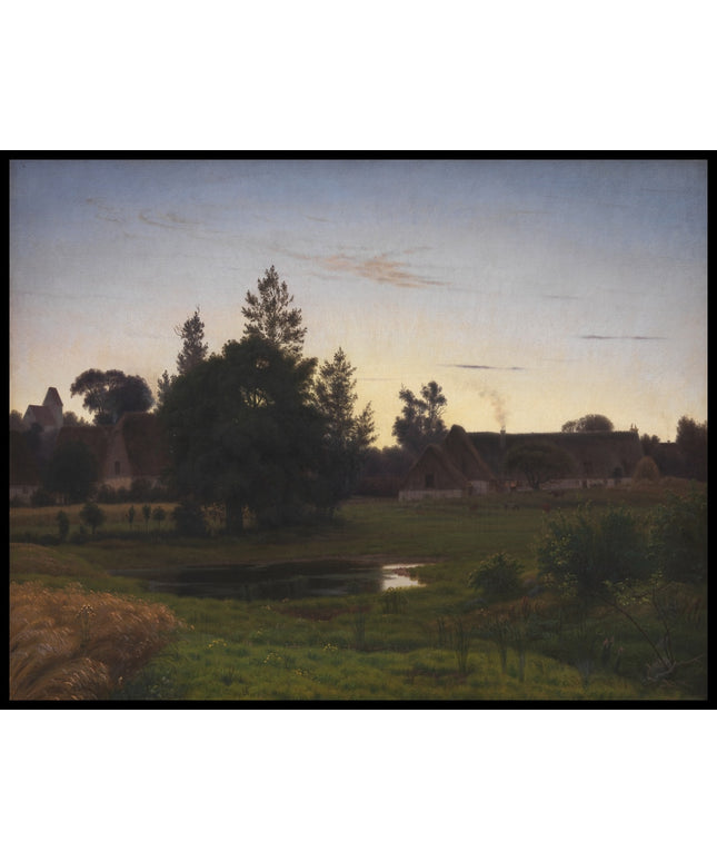 After Sunset in the Outskirts of a Village