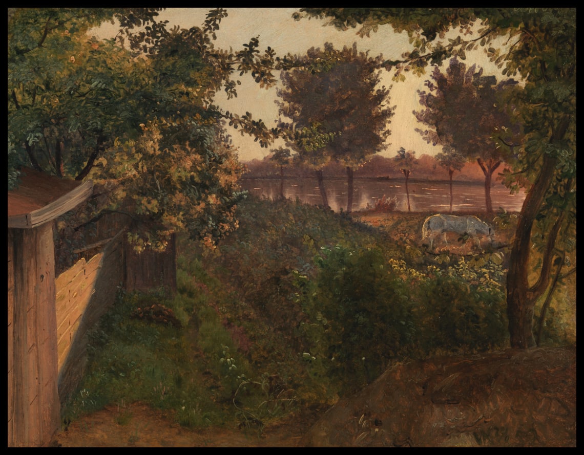 Behind the artist's garden on Farimagsvej near St. Jørgen's Lake