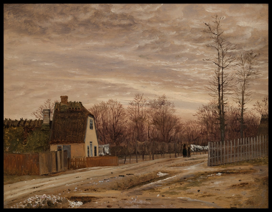 Evening after a Thaw. Taabæk, North of Copenhagen