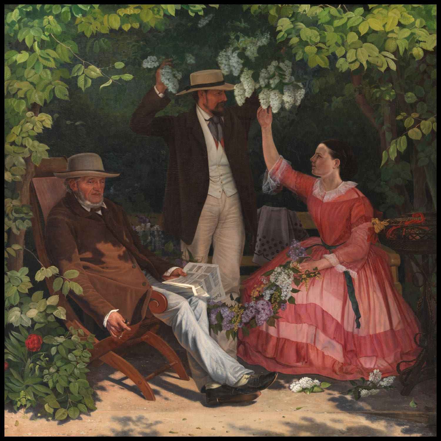 In the garden pavilion