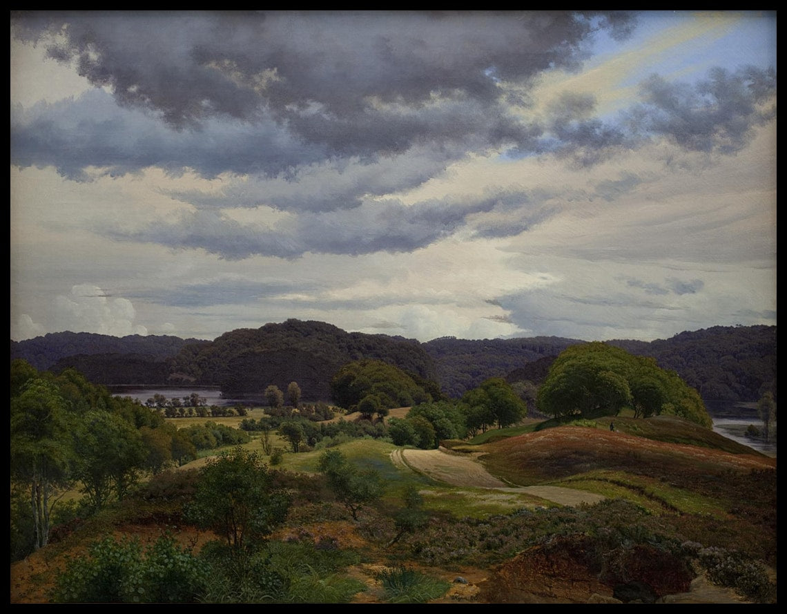 Lakes in Wooded Landscape near Silkeborg