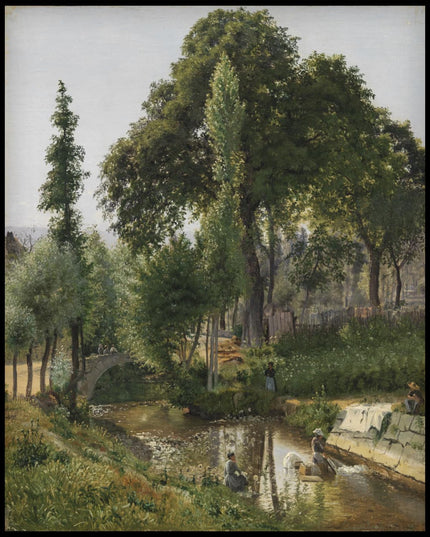 Savoy Landscape. Women Washing Clothes in the River