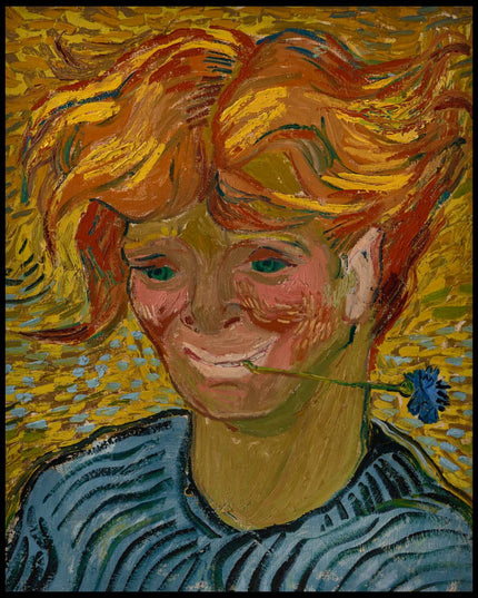 Jeune homme au bleuet