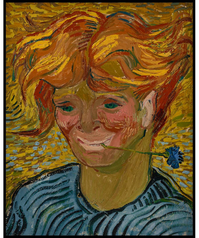 Jeune homme au bleuet