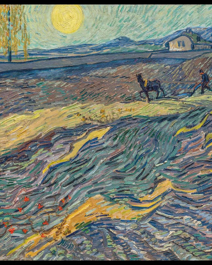 Laboureur dans un champ