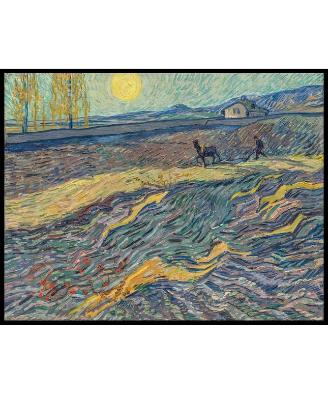 Laboureur dans un champ