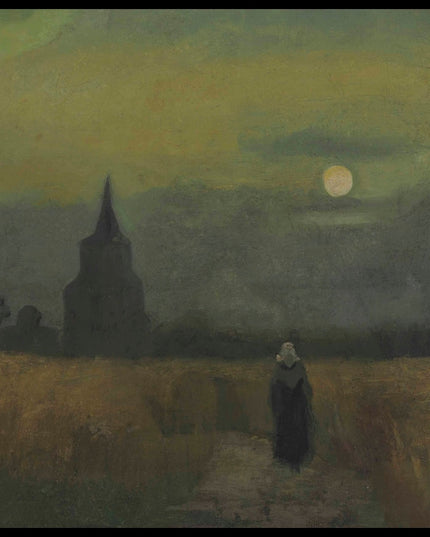 Oude Toren bij Zonsondergang