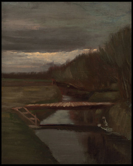 Sloot en kleine brug