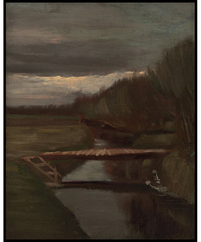 Sloot en kleine brug