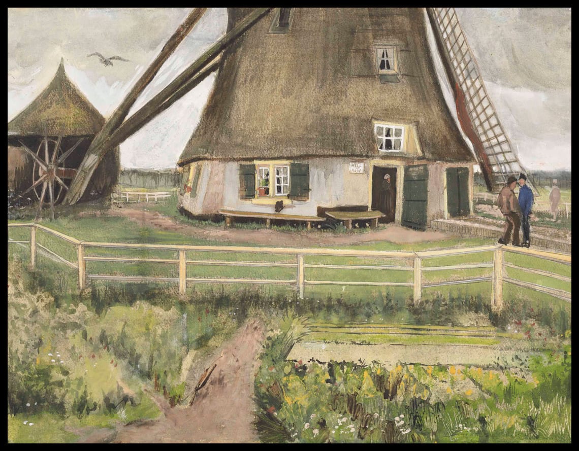 Le 'Laakmolen' près de La Haye (Le moulin à vent)
