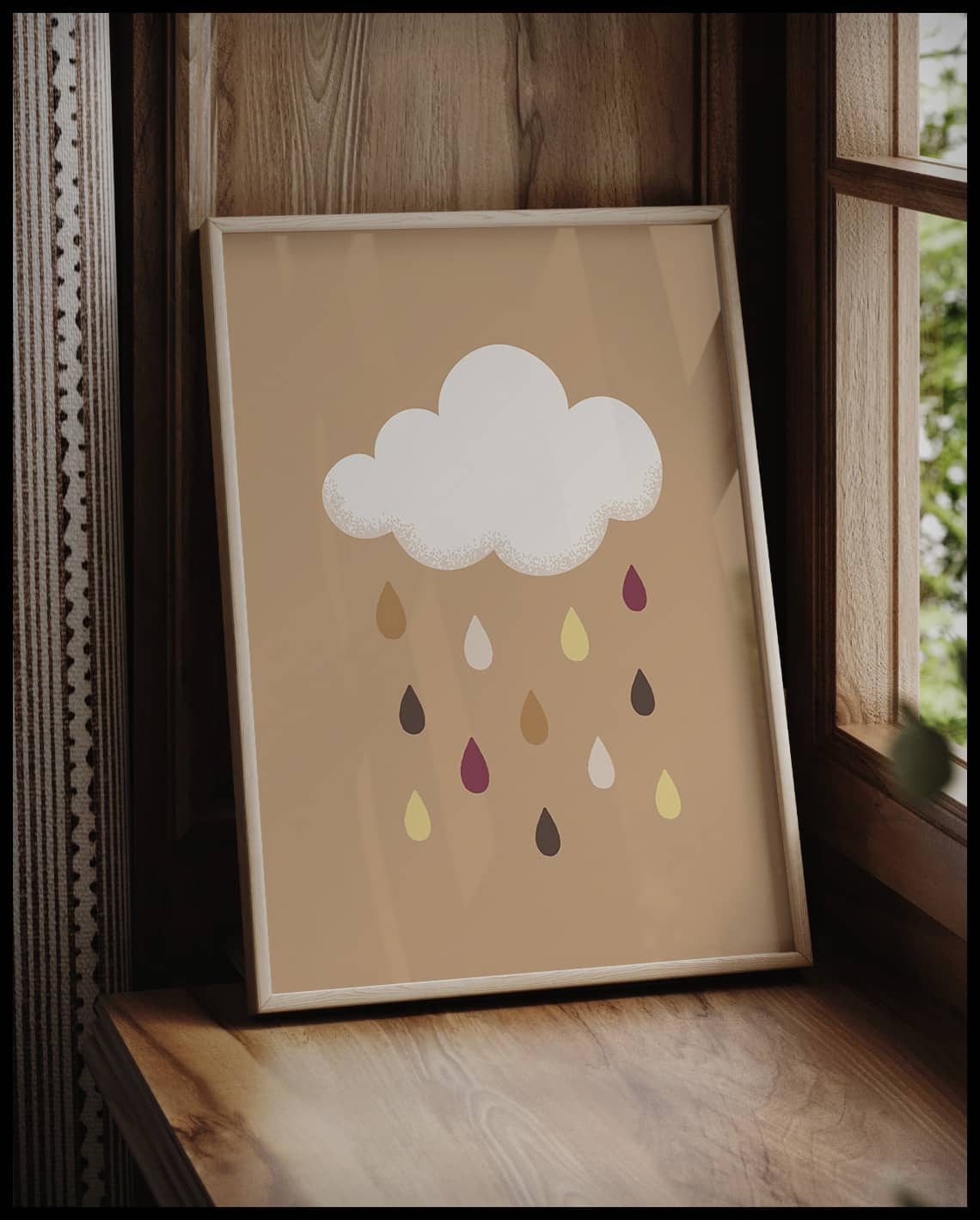 Poster nuage de pluie