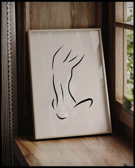 Female Body Lines Poster