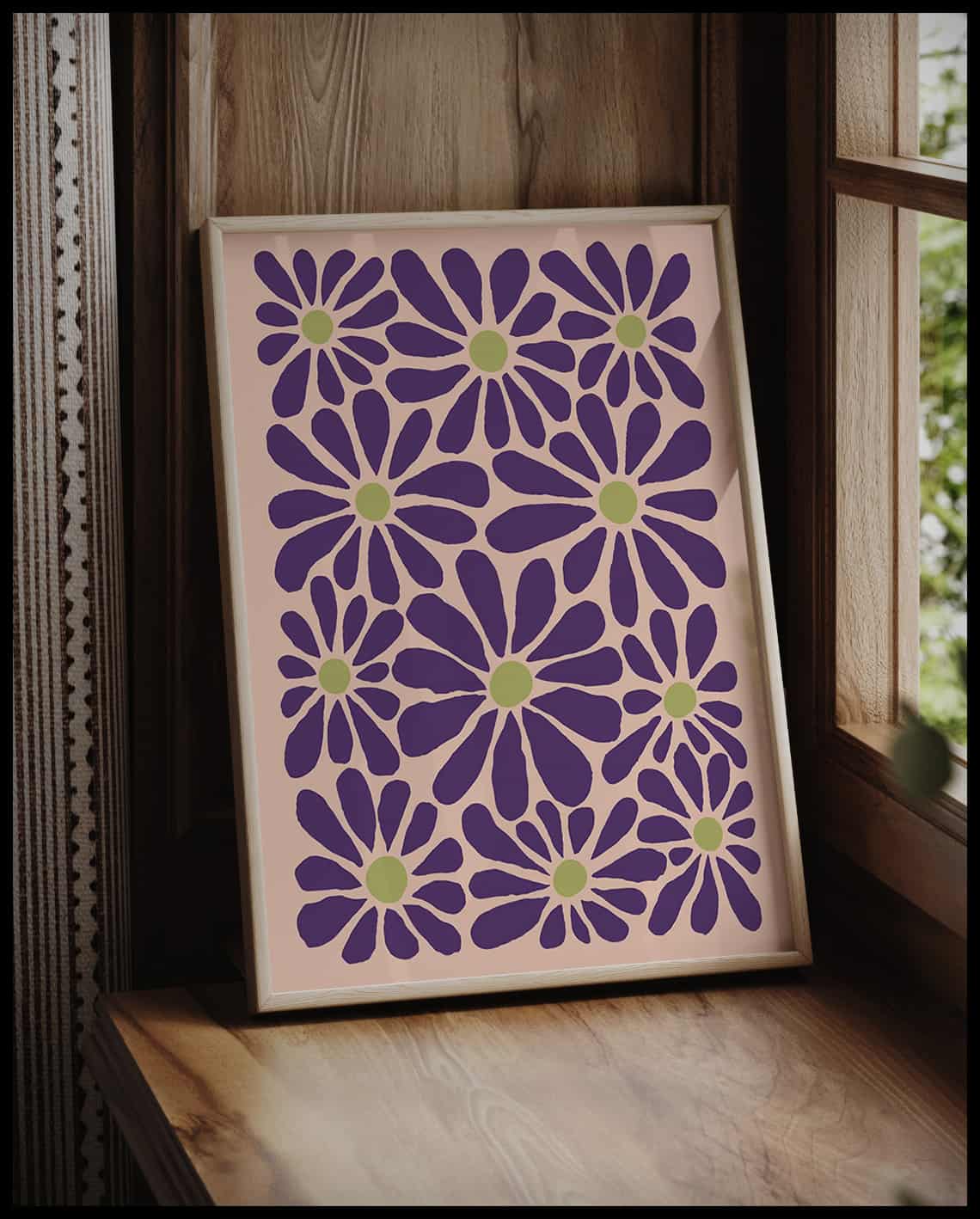 Poster à motifs floraux