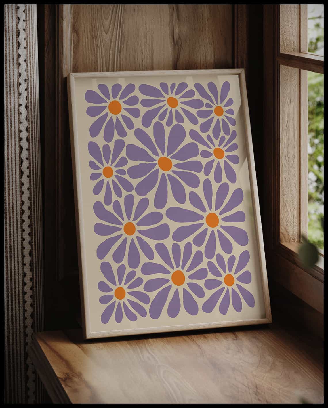 Poster à motifs floraux