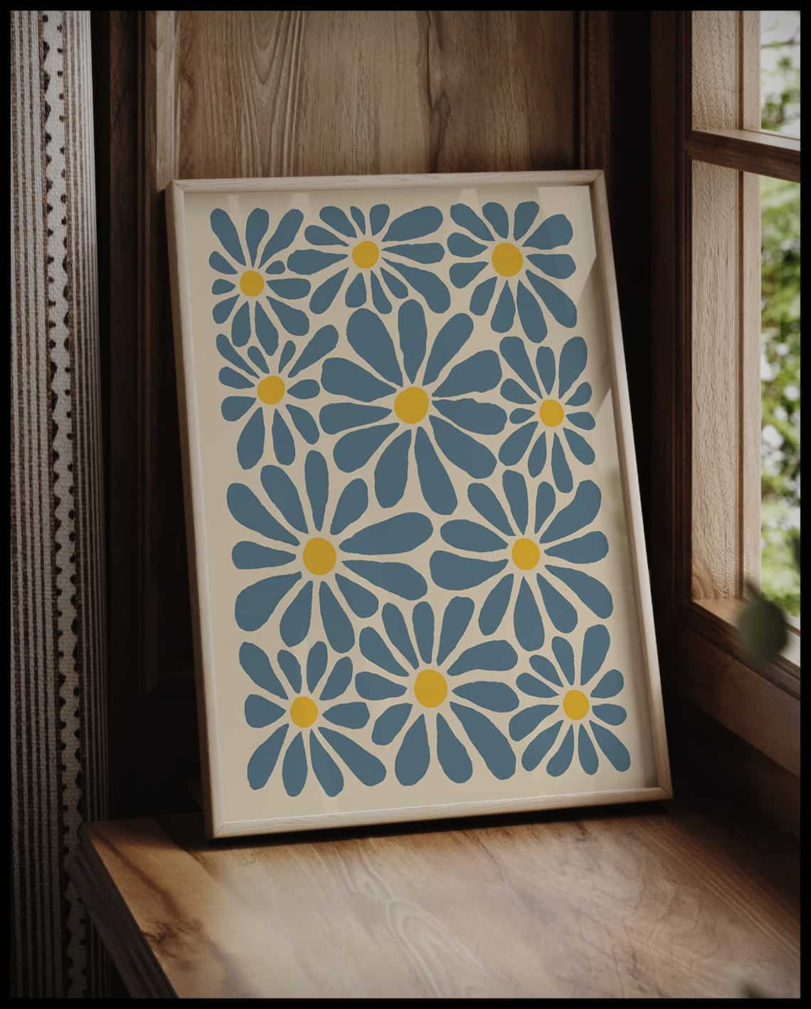 Poster à motifs floraux