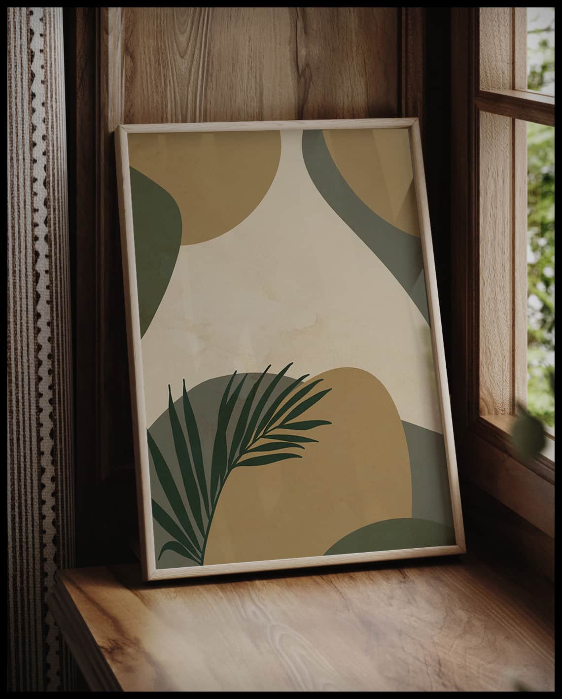 Poster de formes abstraites