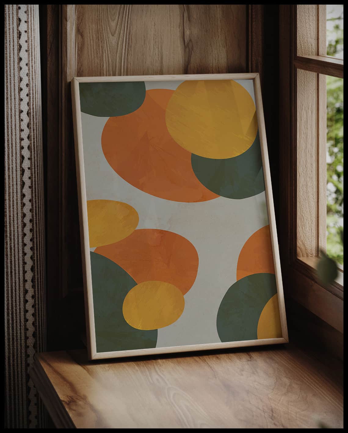 Poster de formes abstraites