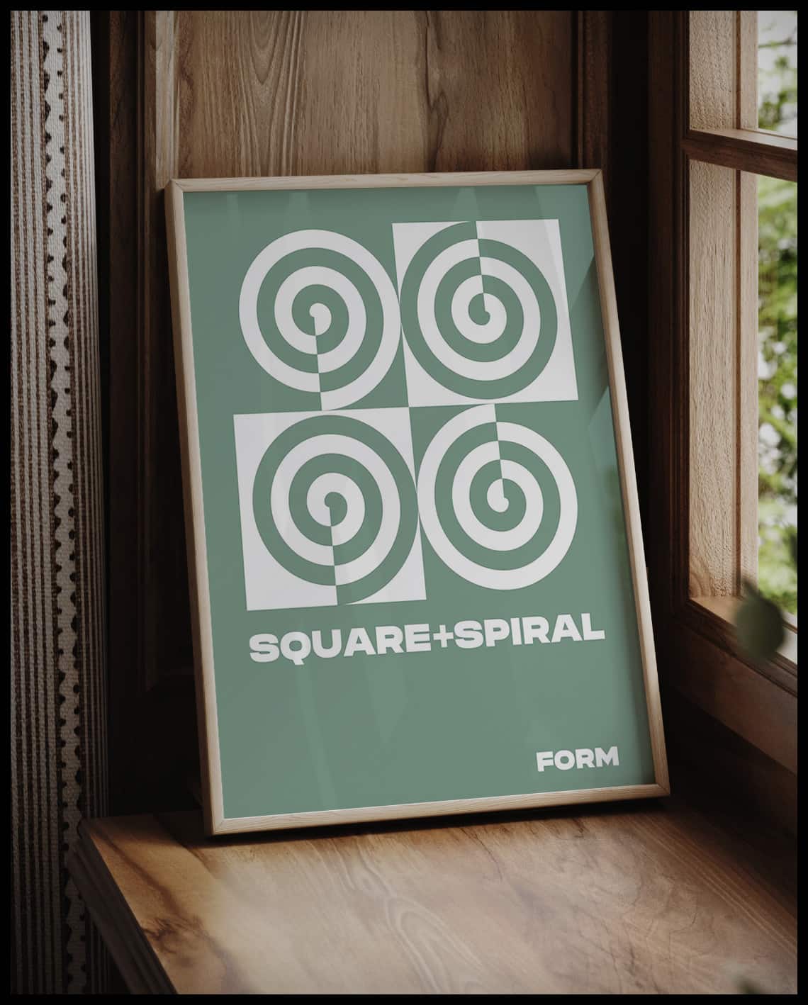 Poster Spirale Carrée