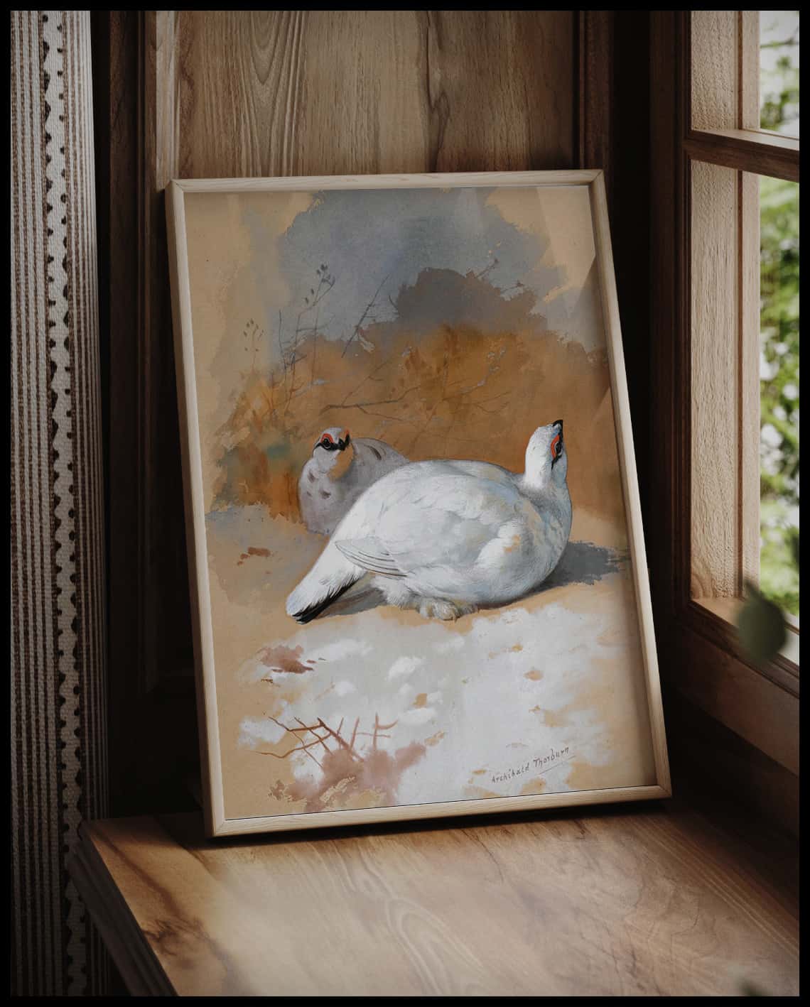Alpenschneehuhn Poster