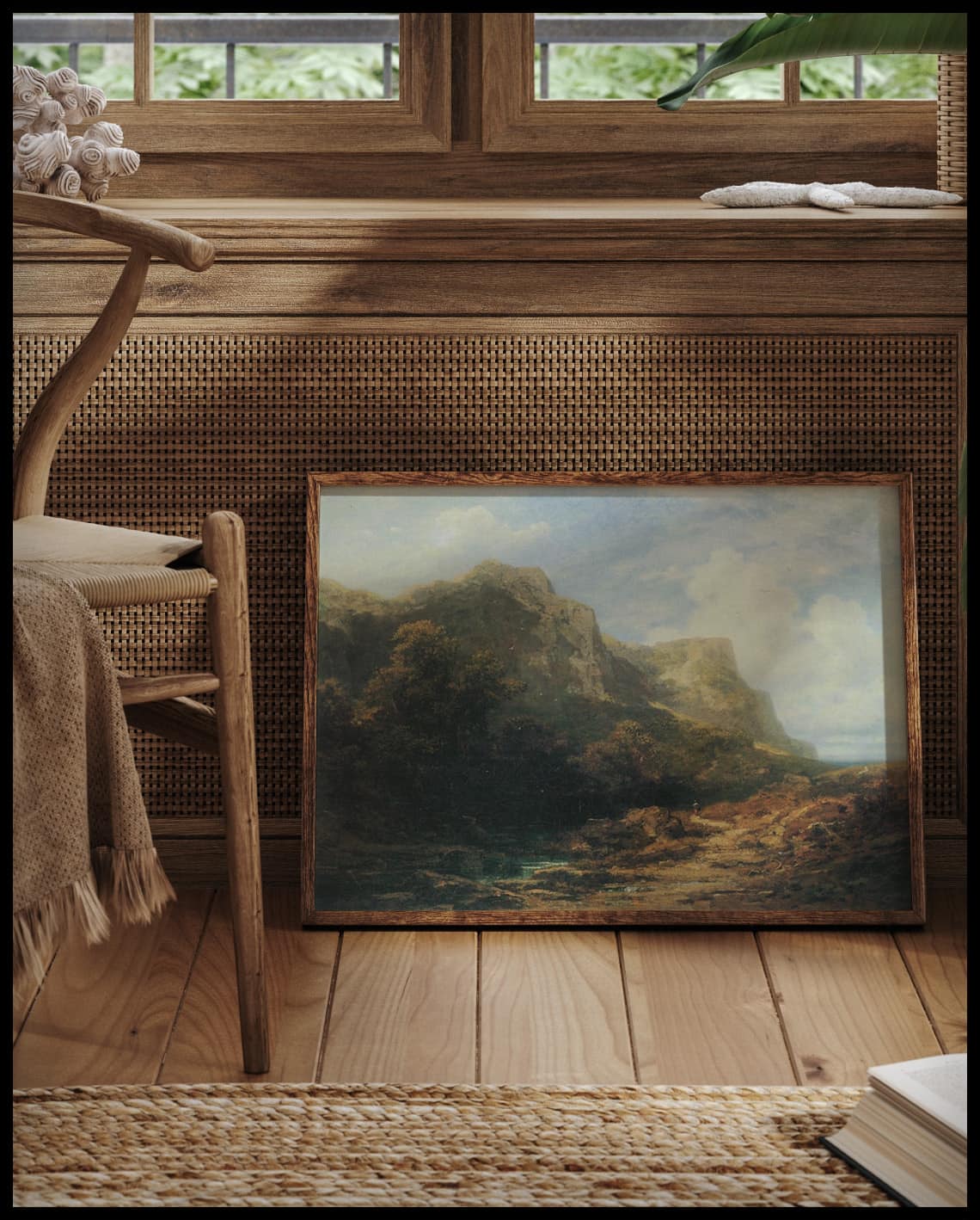 Paysage montagneux bavarois