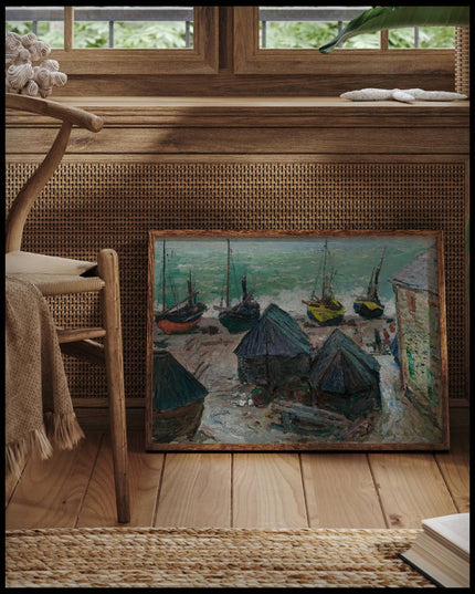 Boats on the Beach at Etretat