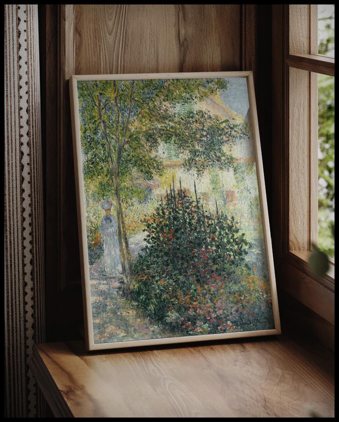 Camille Monet in the Garden at Argenteuil