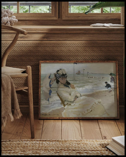 Camille on the Beach at Trouville