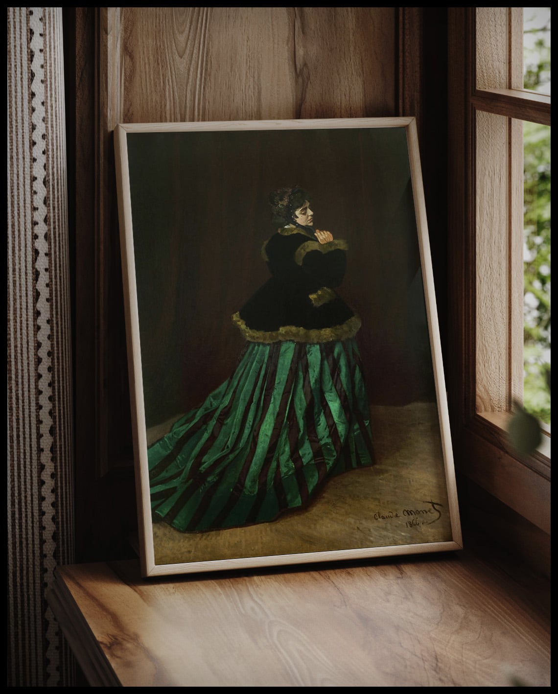 The Woman in the Green Dress von Claude Monet Betterposter The Woman in the Green Dress von Claude Monet Betterposter