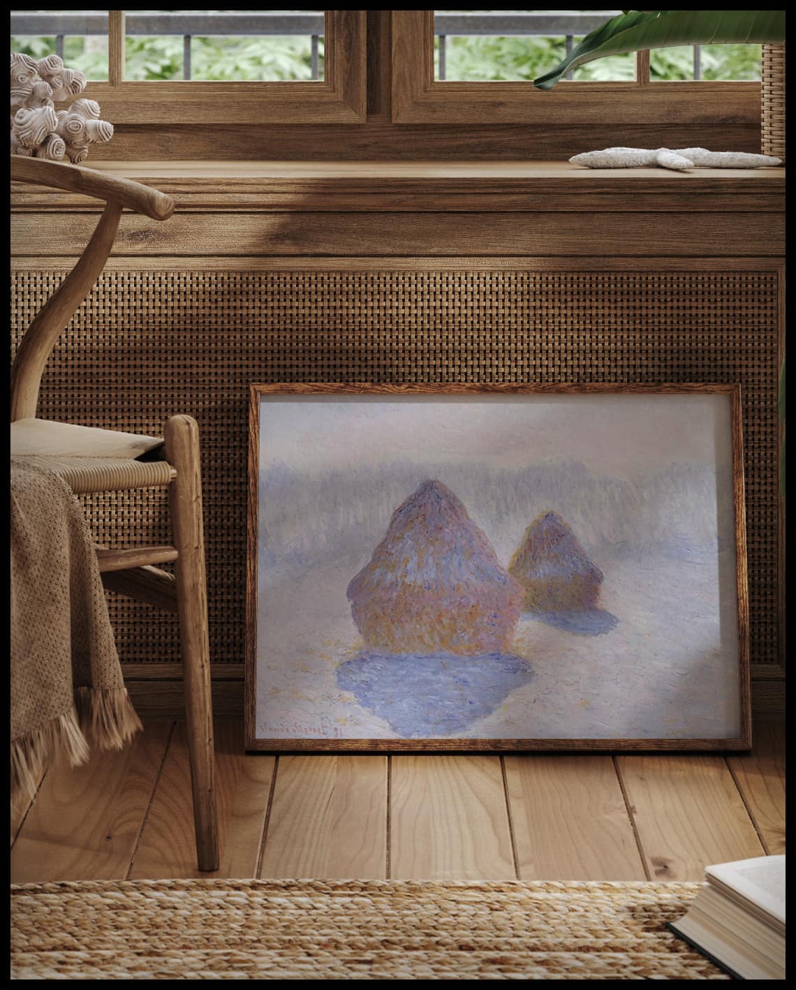 Haystacks (Effect of Snow and Sun)