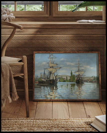 Ships Riding on the Seine at Rouen