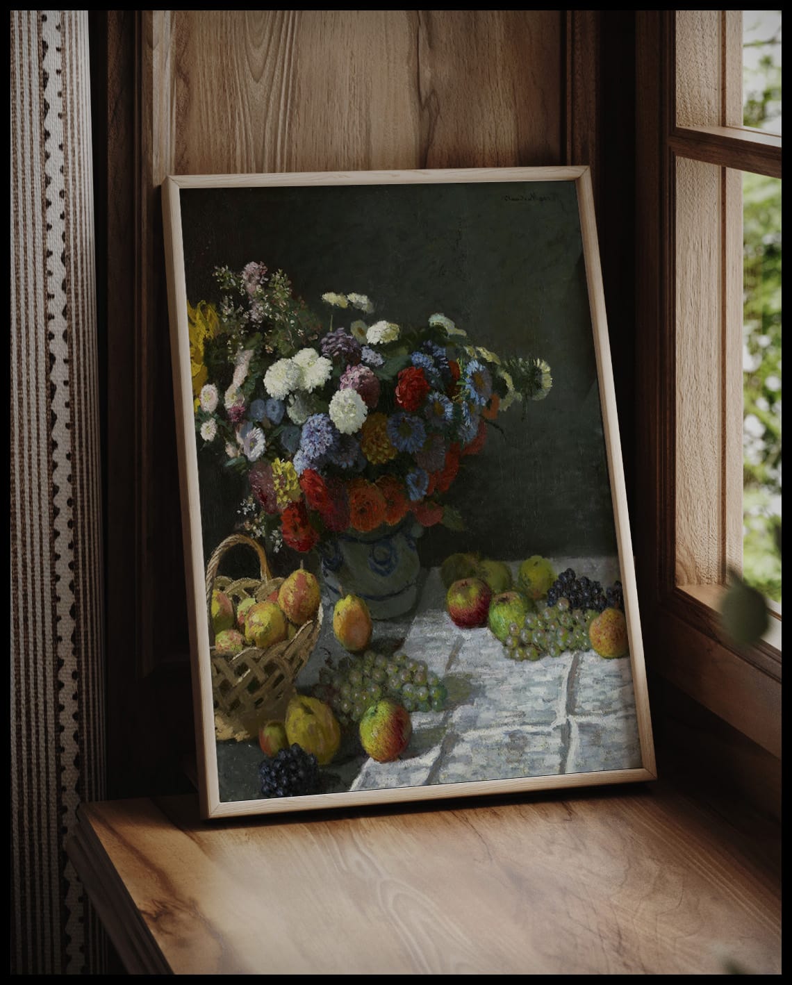 Still Life With Flowers And Fruit