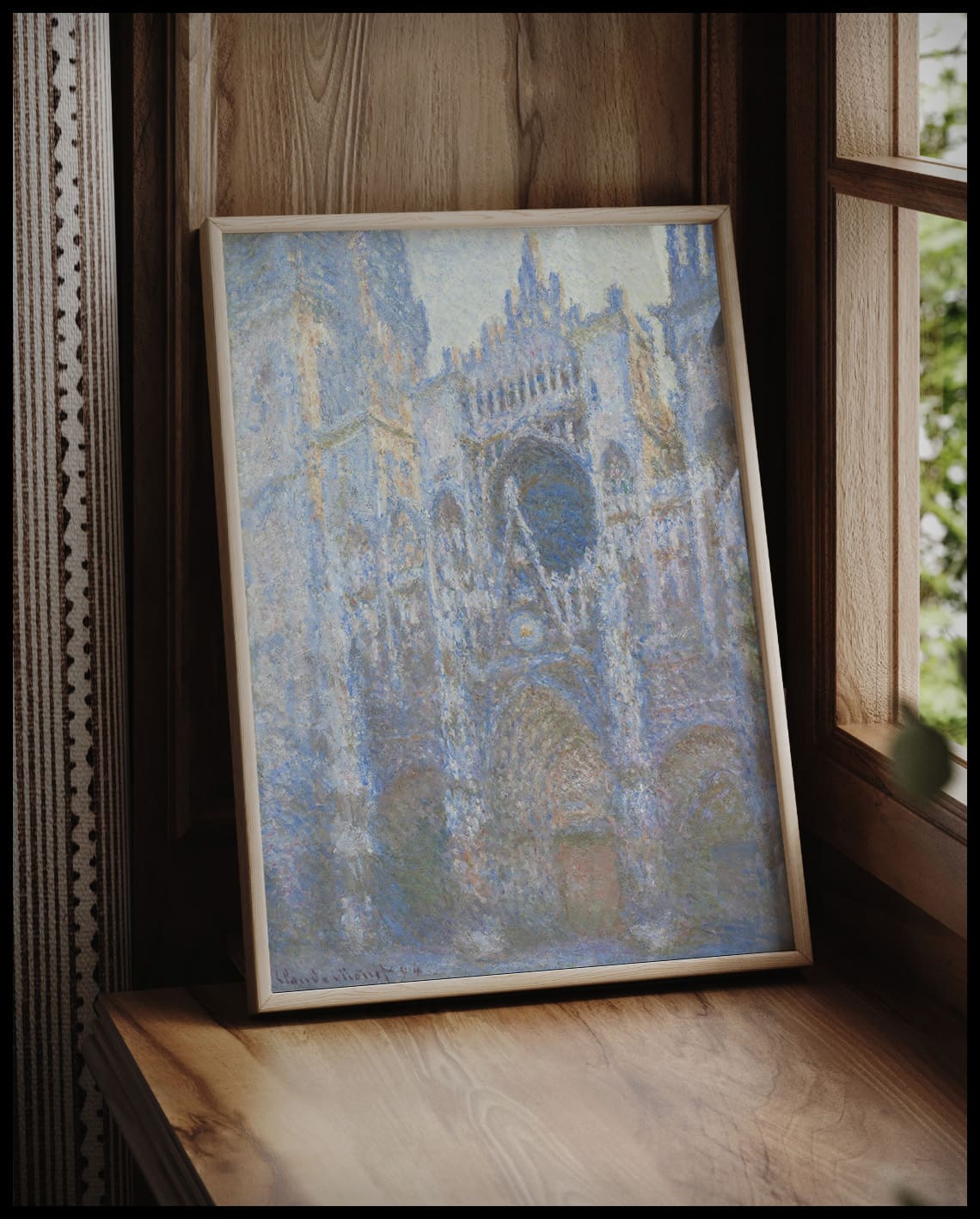 Le portail de la cathédrale de Rouen dans la lumière du matin