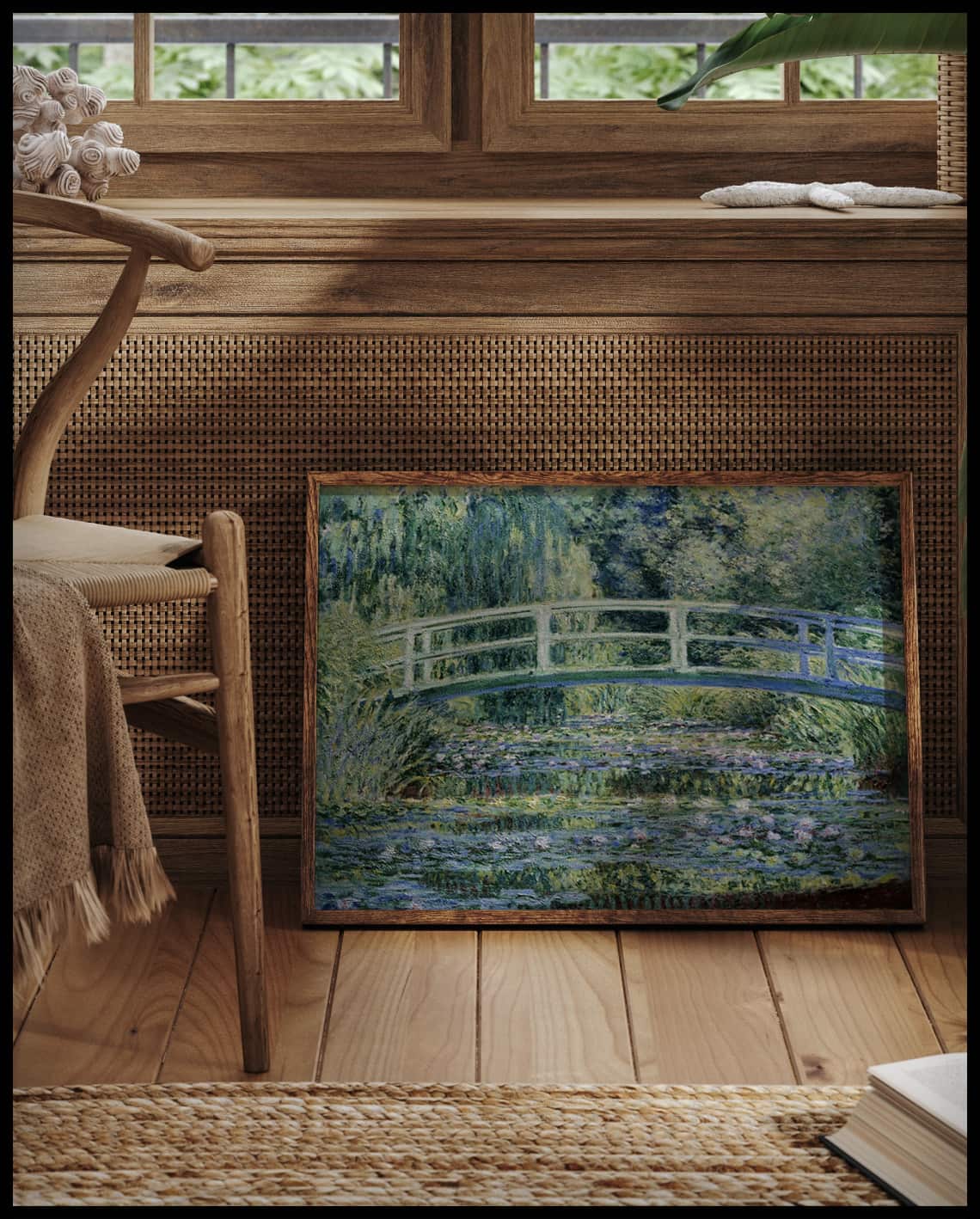 Water Lilies and Japanese Bridge