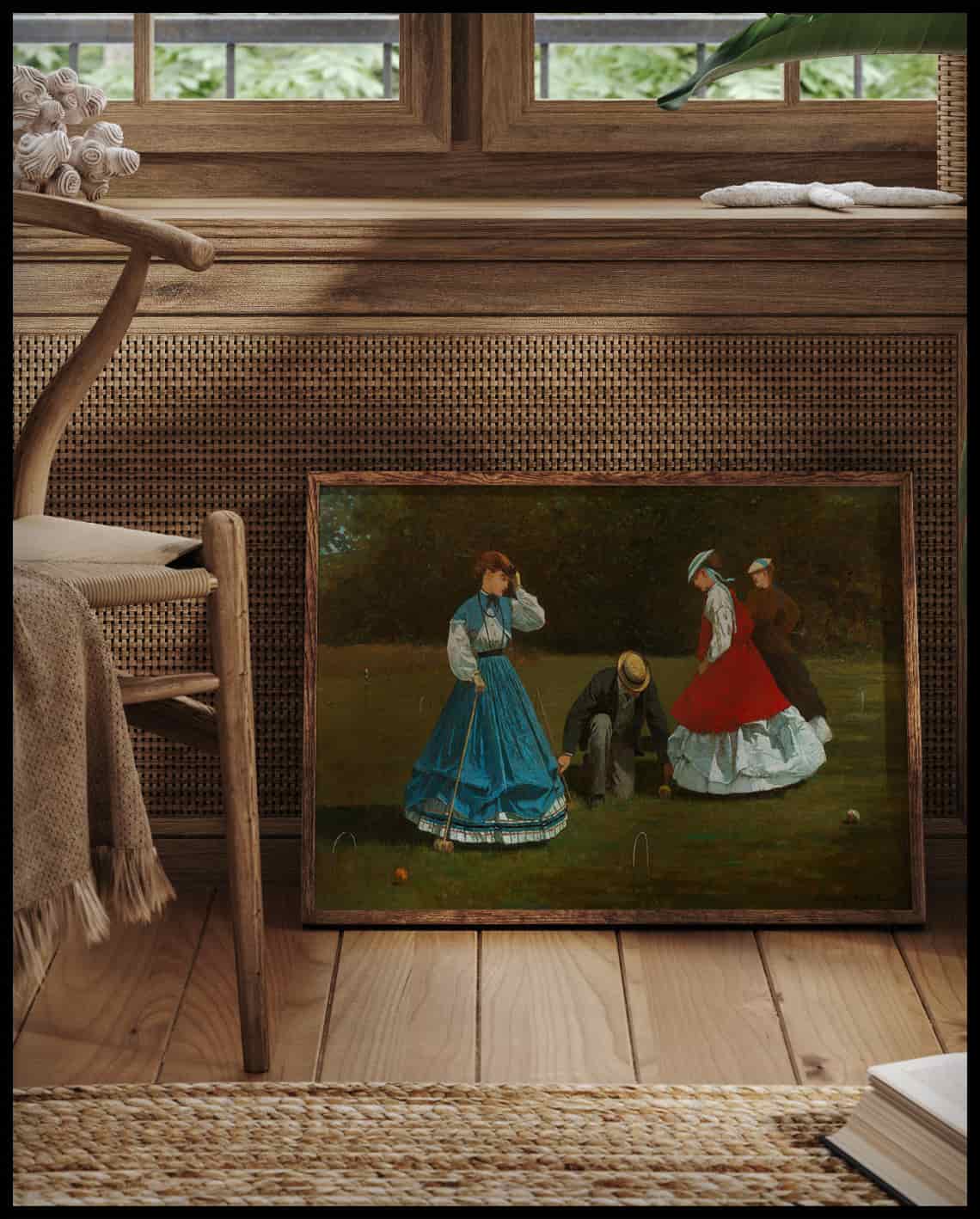 Scène de croquet