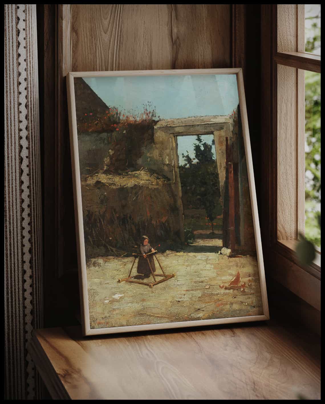 Jardin de ferme français