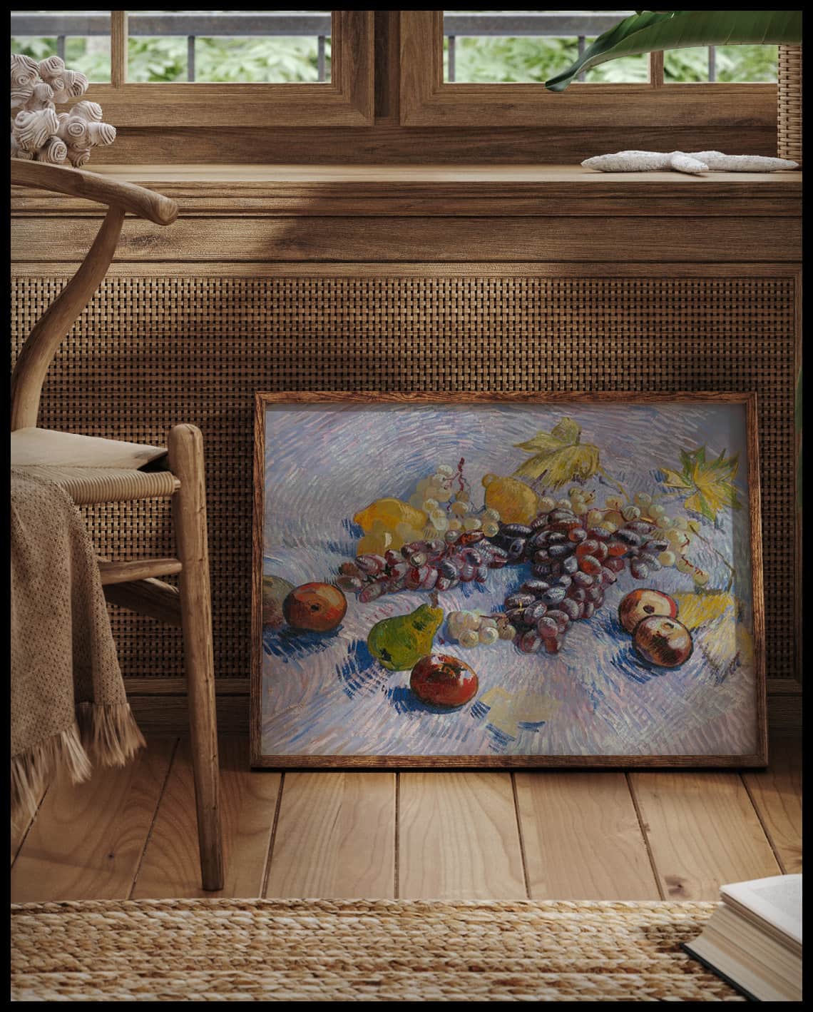 Grapes, Lemons, Pears, and Apples