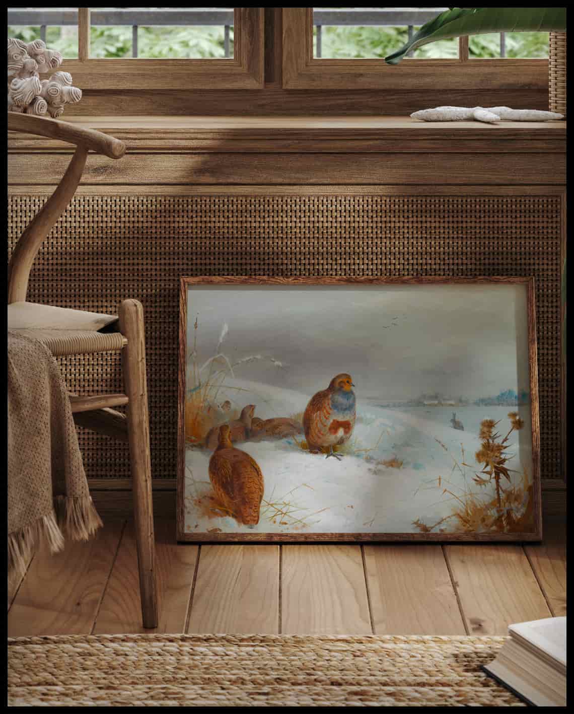 Rebhühner Poster