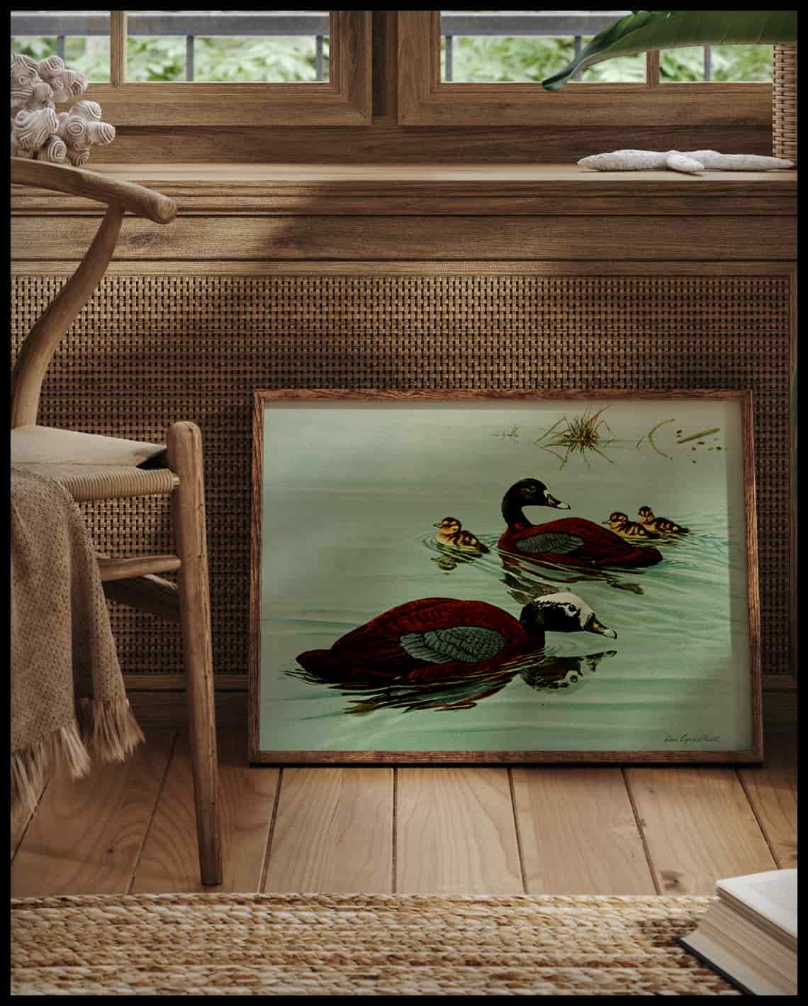 Hard-backed duck poster