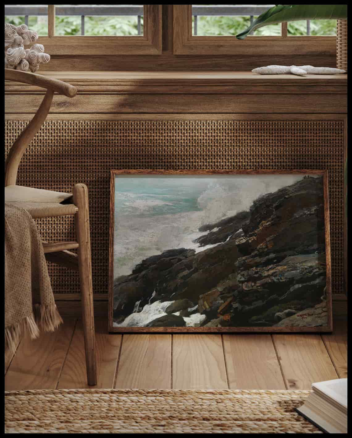 High Cliff Coast Of Maine