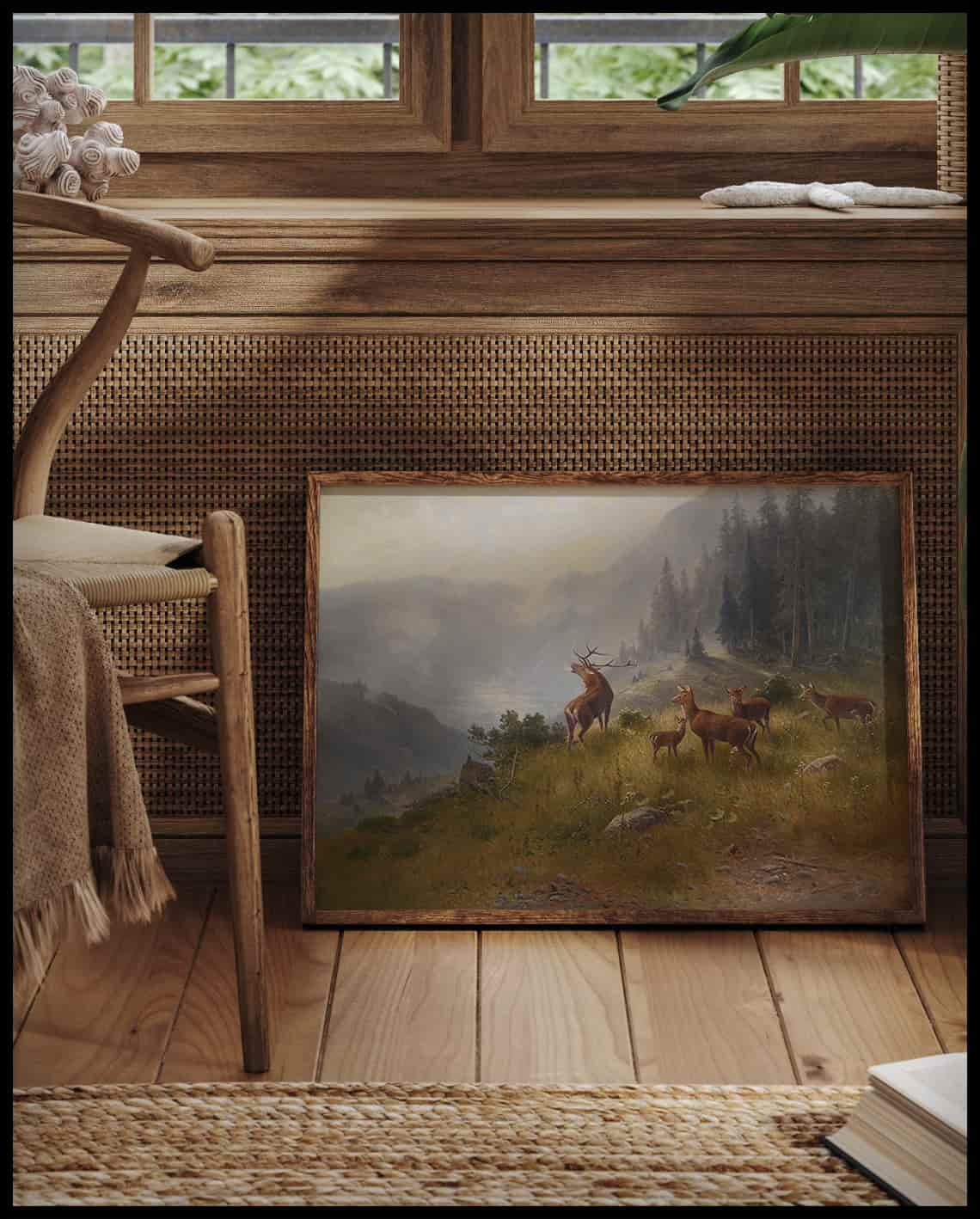 Deer in the high mountains