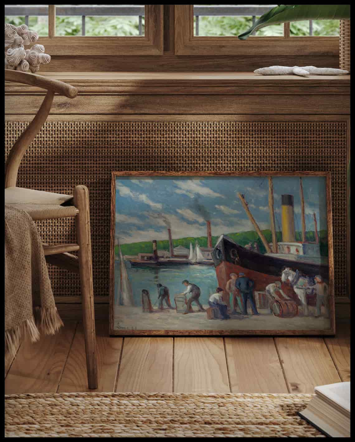 Honfleur, Remorqueur A Quai
