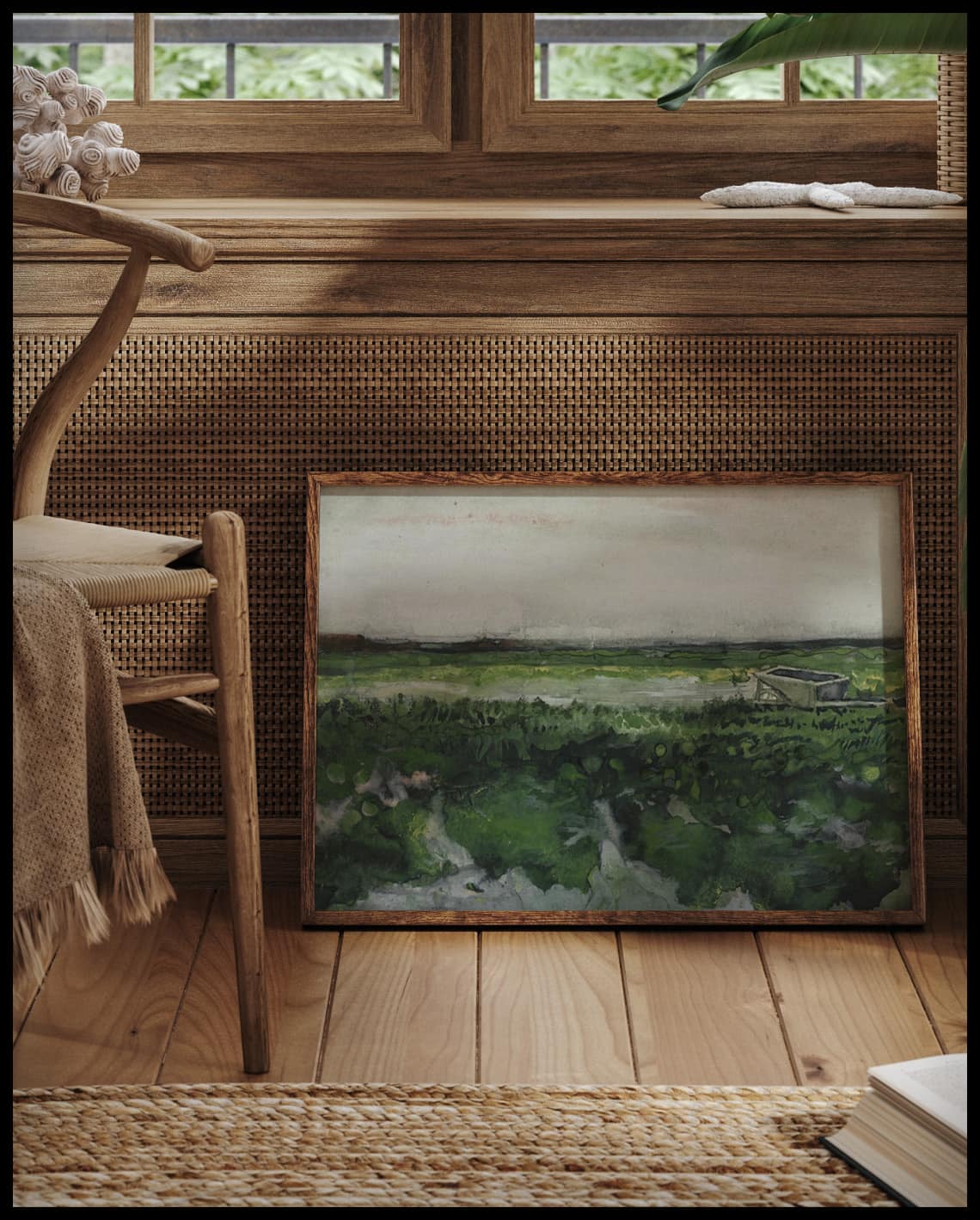 Landscape with Wheelbarrow