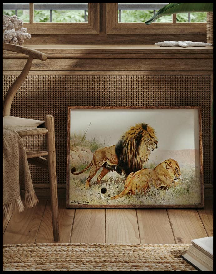 Lion And Lioness