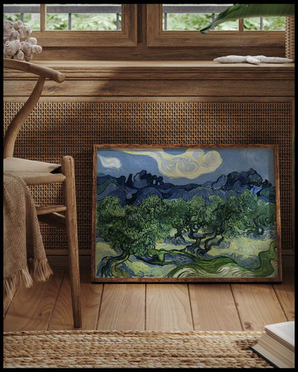 Olive Trees with Les Alpilles