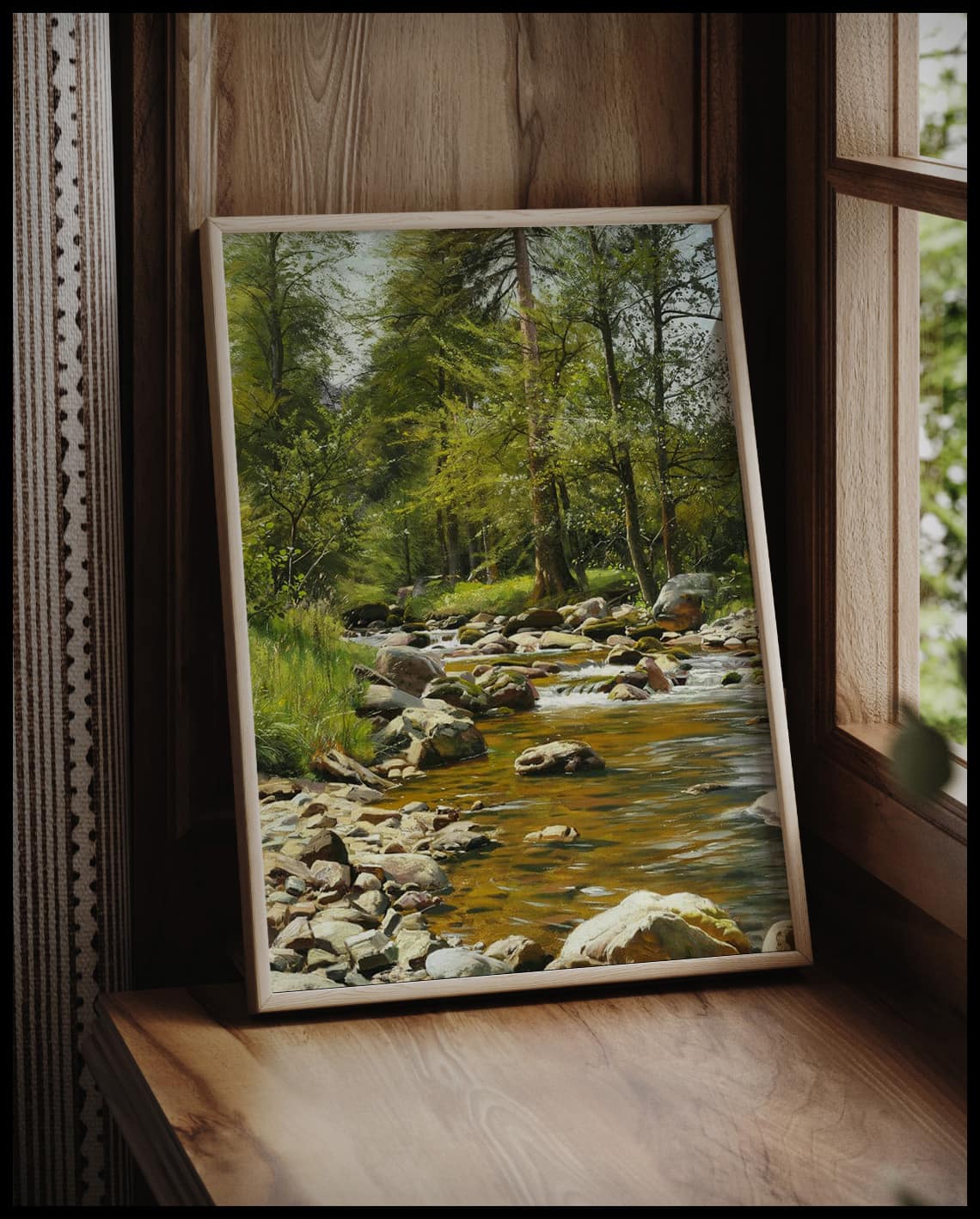 By the forest stream in early summer