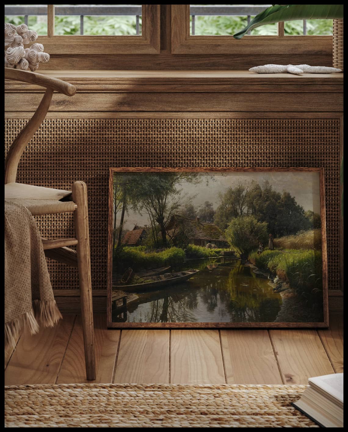 River landscape in the Spreewald